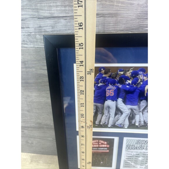 Chicago Cubs 2016 World Series Champs Celebration Collectible Framed Photo - Picture 9 of 14